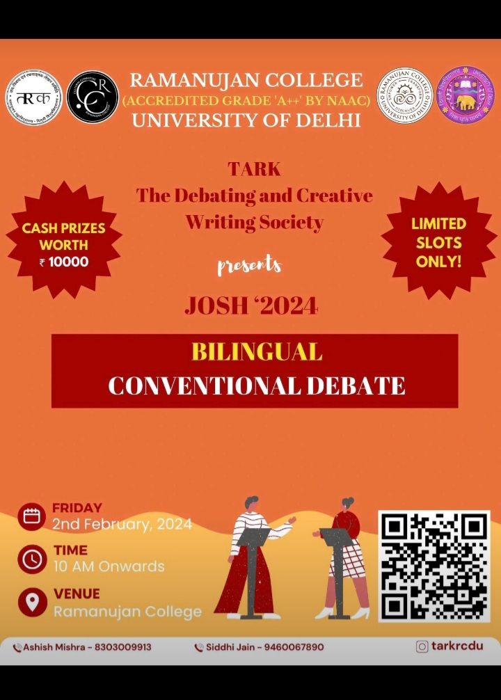 Debate Competition at Ramanujan College, DU