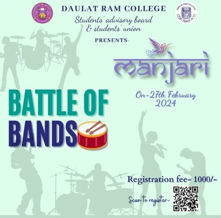 Manjari 2024 Brought to you by Daulat Ram College, DU