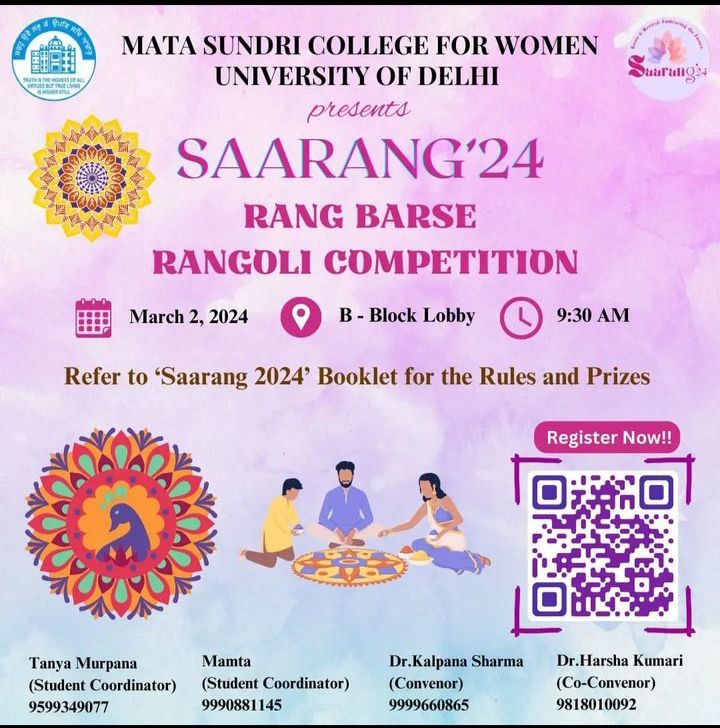 Rangoli Competition, MSCW