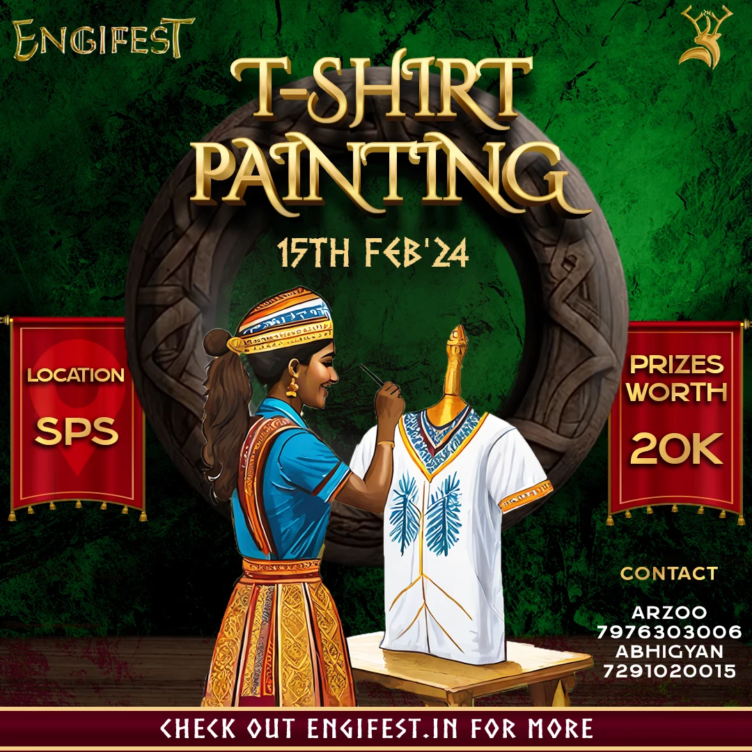 T-shirt Painting at Engifest 2024