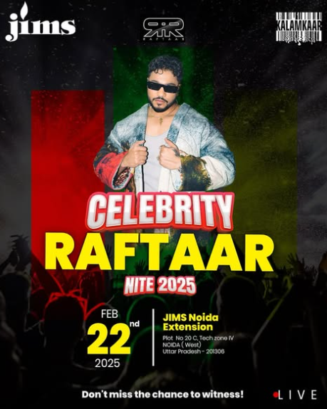 Raftaar, JIMS, Greater Noida